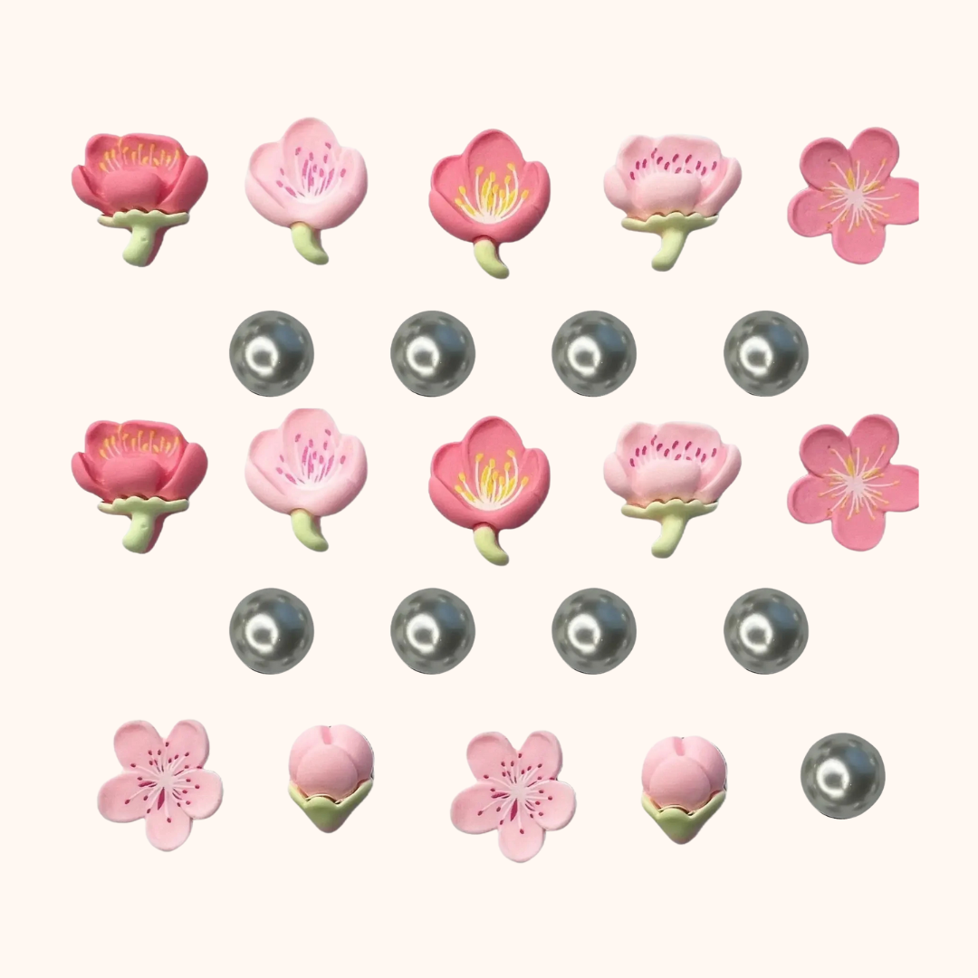 Kit de Breloques-Fleurs & Perles