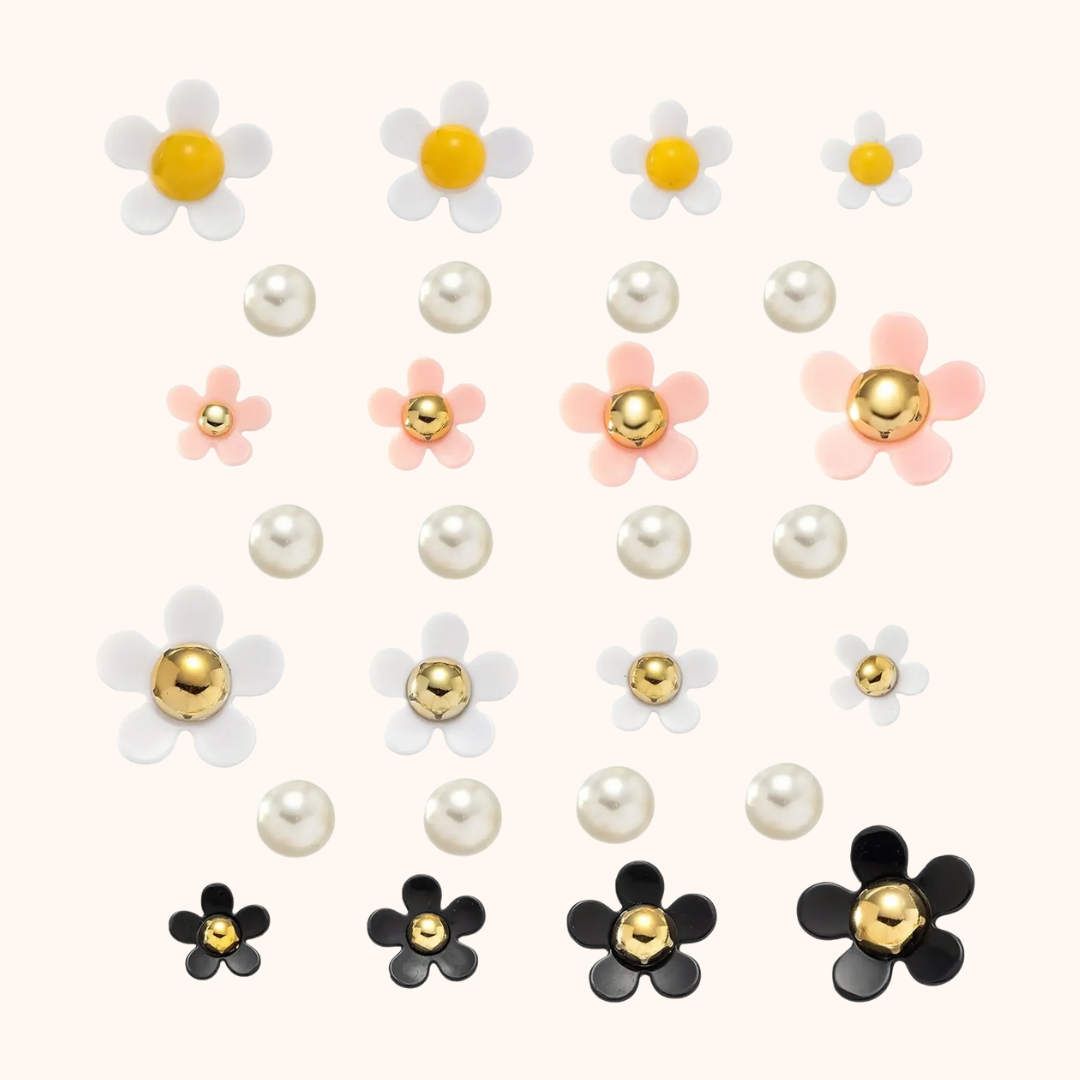 Kit de Breloques-Fleurs & Perles